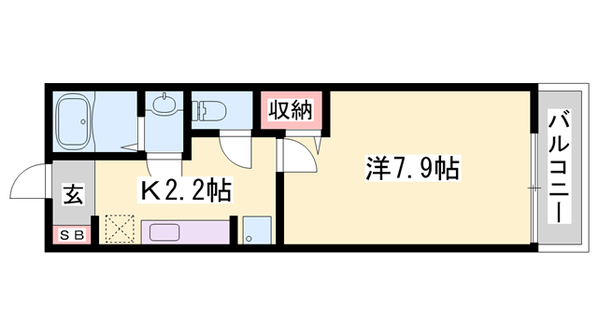 アラモードFⅡの物件間取画像